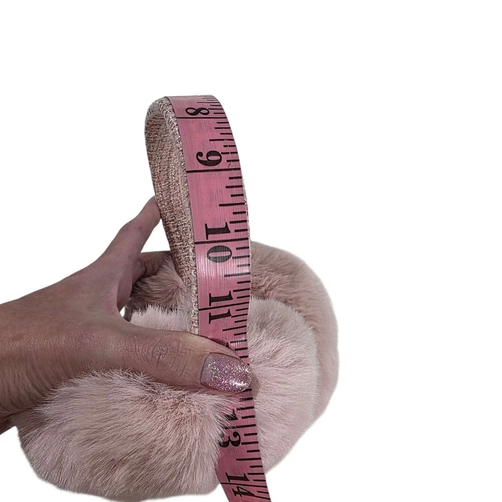 Steve Madden Pink Faux Fur Earmuffs Cozy Winter Warm Ear Warmers One‎ Size